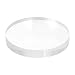MECCANIXITY Clear Acrylic Solid Cylinder Round Display Riser, 0.6 inches (Height) x 3.9 inches (Diameter), for Showing Your Collectibles, Cosmetics