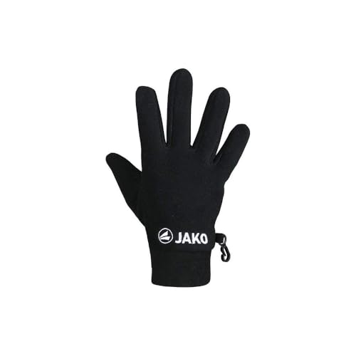 JAKO Unisex Fleecehandschuhe, Schwarz, 9
