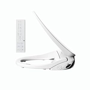 Electronic Heated Bidet Toilet Seat Elongated, Smart Toilet Seat, Bidet with Warm Water, Bidet with Remote, Multiple Spray Modes, Aerated Cleansing,Cold-Hot SPA Cleansing,White