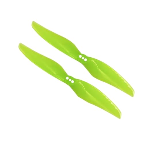 G-emfan Hurricane 4024 3穴プロペラ用ミニFPVブラシレスモーター 1.5mm 4X2.4インチ 2ブレード CW CCW ドローンプロペラ(8Pairs Green)