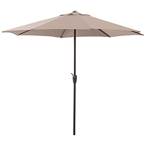 Sombrilla Parasol para Exteriores LYGSWDB de 300x300 cm en color naranja con manivela