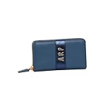 Agatha Ruiz de la Prada Monedero de charol en color azul billetero con iconos grabados