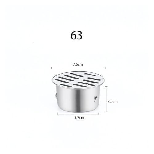 Tapón de drenaje antidesbloqueo para piso, filtro de 63 mm miniatura 2