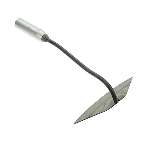 YARNOW pequeña azada Azadas de jardín Herramienta de jardín rastrillo de césped Herramientas de jardinería Pala jardineria jardinerad Rústico azada forjada arado de Mano Planchar Silver