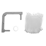 Alipis Abtropfgestell Waschbecken Netz klein tropfen Entleeren spuelbecken waschtbecken spültuchhalter kitchensink Beutelhalter für Lebensmittelabfälle Spüle Müllsackhalter Plastik Grey
