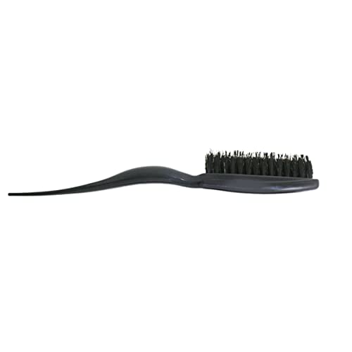 BELLIFFY Peigne De Coiffure À Trois Rangées Brosse À Crêper En Poils De Sanglier Naturels Poignée Ergonomique Confortable Pour Salon Maison