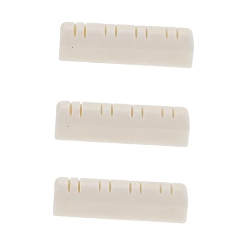 HEMOTON Mandolin String Saddle Nut Mandolin Nut for Improved Sound Ox Bone Material