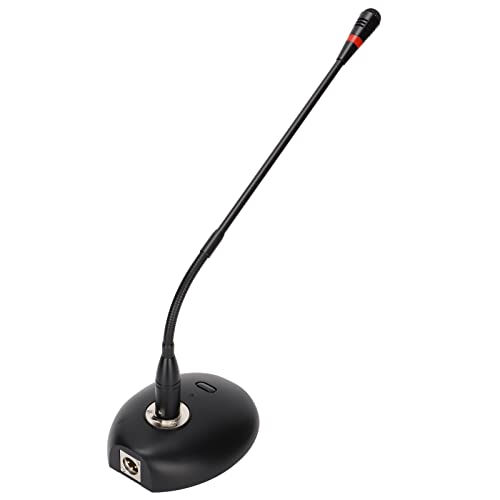 ANGGREK Microphone à Condensateur à Col de Cygne D38, Câble XLR vers 6,35 Mm, Microphone d'ordinateur Réglable à 360° pour Conférence et Diffusion