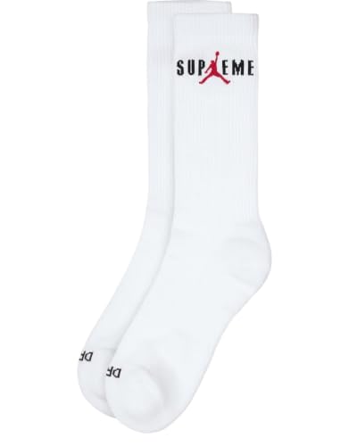 Jordan supreme Socks white 2 pairs large 8-12