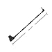 D-Tap to 5.5mm 2.5mm 12V Right Angle Power Straight Cable Suitable for KiPRO LCD Monitors, SmallHD, Lectrosonic, Shogun Inferno, Blackmagic, V Gold Mount Anton Bauer Battery, for 2.1 or 2.5 5.5mm, 40”