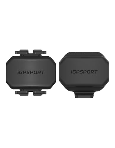 iGPSPORT Bike Speed Cadence Sensor, Wireless IPX7 Waterproof Bluetooth ANT+ 300H Battery Life Bicycle Computer Sensor (CAD70+SPD70)