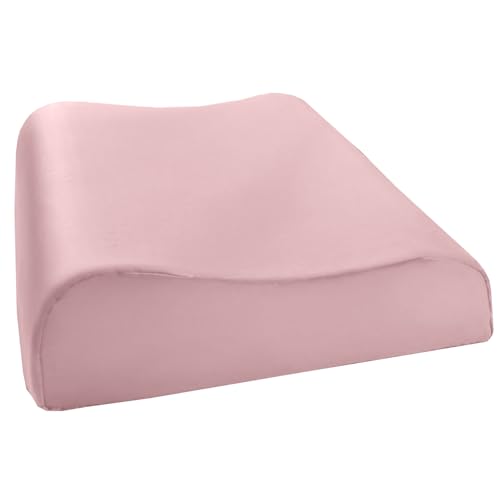 Image of 100% Tencel Lyocell Pillowcases | Cooling Pillowcases for Memory Foam, Cervical, Neck and Contour Pillows | Softer Than Cotton and Linen | 20 x 12.5 inch (Pink, 20 inch x 12.5 inch x 4 inch /3 inch)