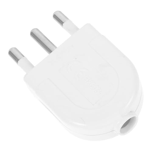 Yardenfun Adaptador de Enchufe Italiano Clavijas Redondas Enchufe Macho con Conexión Tierra...