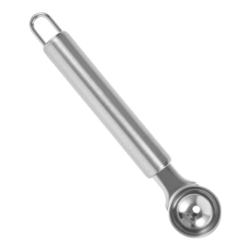 Stainless Steel Melon Baller and Ice Cream Scoop 6.7 Inch Long Handle Fruit Scooper Kitchen Dessert Watermelon Scooper Ice Cream Baller for Dig Pulp Separator