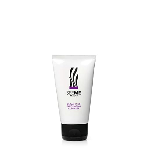 SeeMe Beauty Mini Facial Cleanser for Mature Skin - Clean It Up Exfoliating Cleanser, Anti Clogged Pores with Salicylic Acid, Lavender Oil, Turmeric – No Parabens