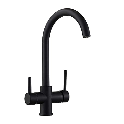 Robinet de cuisine noir Kitchenxer avec douchette pour préparer vos repas - 4