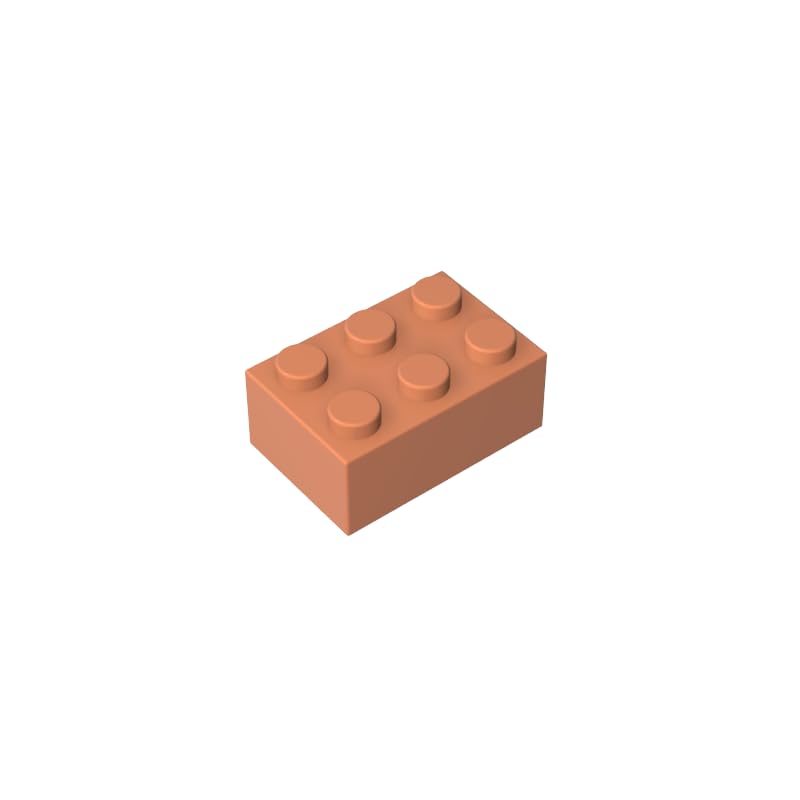 Gobricks 3002 Basic Bricks Brick 2x3 50 Pieces GDS-541 Compatible with Lego Building Blocks Color:Nougat — image 1