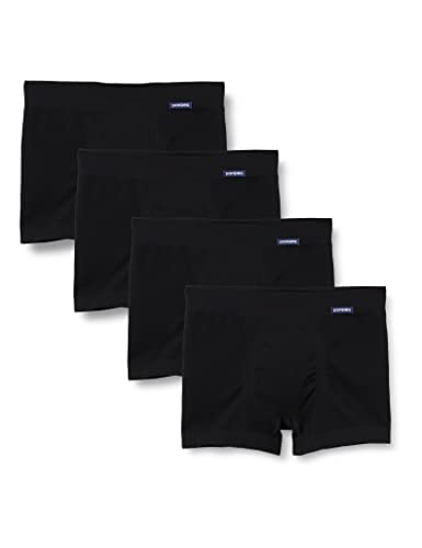 POMPEA Herren COSTA Boxershorts, Schwarz (Schwarz 0071), Small-Medium (4er Pack) Cover