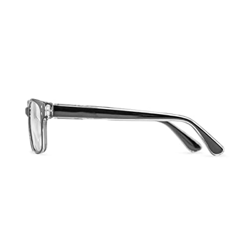 Foster Grant mens Tristan Pop of Power Bifocal Style Blue Light Reading Glasses, Shiny Black, 52mm US by Foster Grant - Image 3