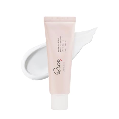 Rice SPF Face Moisturiser - Spf 50 Face Moisturiser - Korean Skin...