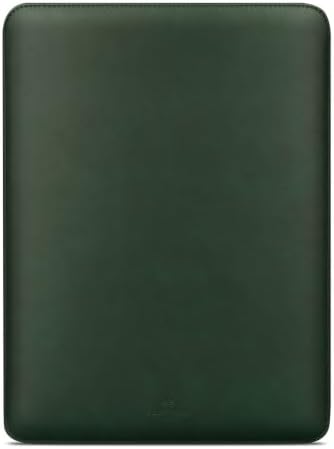 Comfyable Laptop Sleeve 13 Inch Precisely Compatible with MacBook Pro M2 2022 M1 2020-2016 & Mac Air M3 2024 M2 2022 M1 2020, Not Fit Old Versioned MBA/MBP, Faux Leather Cover Case, Green