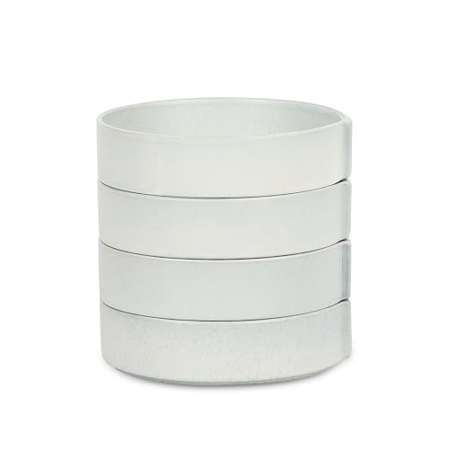 Stone Lain Bao 4-Piece Pasta Bowl Set Stoneware, Blue-Grey