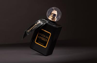 Sunnamusk London Wood De Amber Eau De Parfum, Unisex, Woody Fragrance, Perfume, Luxury Fragrance (50ml)