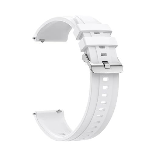 [XGYOMVB] Watch Pro 3�p22mm�N���V�b�N�o���h�BWATCH Pro/Pro 2���X�g�o���h�ɍœK�ȁA�_�炩�� �V���R���X�g���b�v�B(S-white,CMF WATCH Pro)