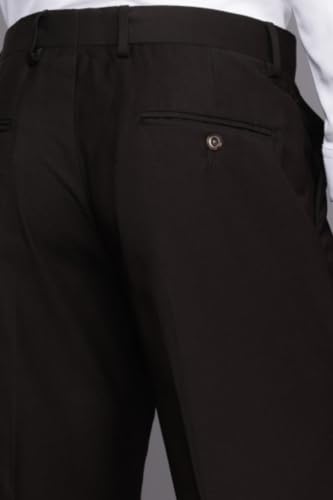 Image of Louis Philippe Men's Regular Fit Fashionable Pleated Trouser Work Ready Solid Formal Trouser