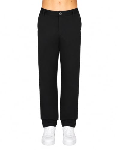 Armani Exchange Men's Stretch Cotton Twill Trousers, Black, 28 at