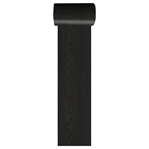 Carreaux de sol autocollants vinyle noir 20x300 cm pour relooker une cuisine