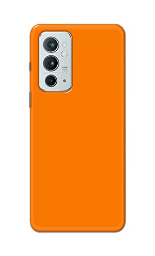 Image of Plain Orange Hard Back Case Cover for OnePlus 9RT 5G Back Cover -(J5) VNS2229