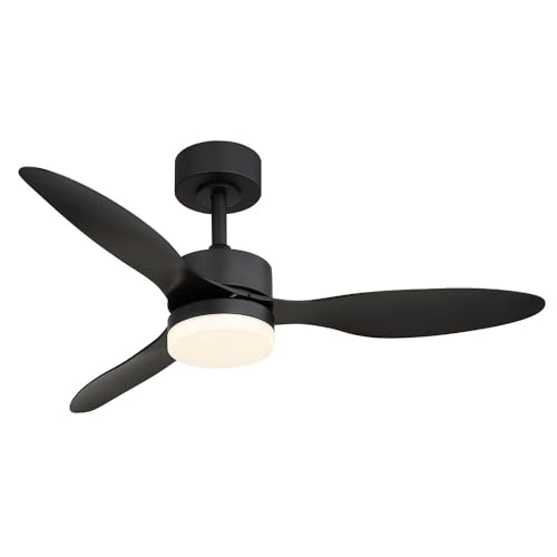 Ventilateur de plafond LED dimmable 6 vitesses blanc chaud et froid CCT
