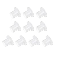 Kozelo 10 Stück Nylon-Flanschbuchsen [10 mm Bohrung x 12 mm Außendurchmesser x 14 mm Länge] Nylon-Kunststoffbuchsen für Welle, weiß