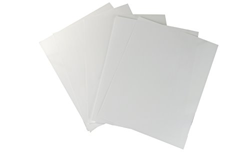 Expressions Vinyl - White - 12in. x 12in. 5-Pack Siser EasyWeed T-Shirt/Iron-on Heat Transfer Vinyl Sheets