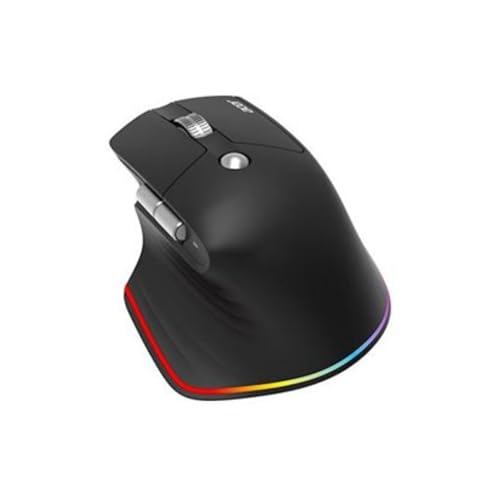 Acer Easy Fit - Maus - ergonomisch - optische LED - 6 Tasten - kabellos - 2.4 GHz, Bluetooth 5.0 - kabelloser Empf?nger (USB)