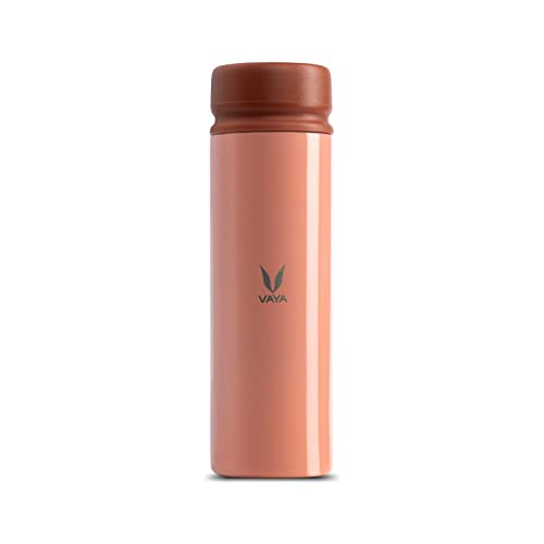 VAYA DRYNK Pocket Steel Water Bottle - Insulated Stainless Steel Bottle for School to Carry Your Drink, Small Water Bottle for Easy Hold, Thermosteel Hot Water Bottle, Size-250ml, Color - Coral Crush (B09SLVGXZG) Amazon Price History, Amazon Price Tracker