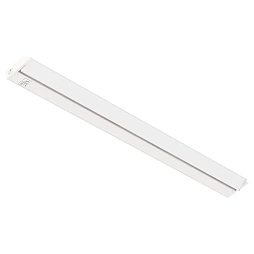 Image of GETINLIGHT 40-Inch Swivel LED Under Cabinet Light, 3-CCT Selectable, White | Choose from 2700K, 4000K, or 5000K. Glass lens, wall-dimmer compatible. Model: IN-0202-5-WH