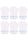 On The Go Hosiery On The Go Women's Cushion Fashion Low-Cut Socks (6 Pair/ 3 Pack) (I've Got The Blues), One Size (Q-04)