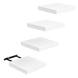 FURNITABLE Estantes Flotantes Estantes de Pared Juego de 4 Compactos de 20 x 20...