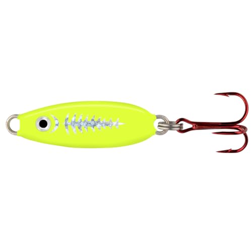 Northland Tackle Forage Minnow Spoon / 7/8" / 1/16 OZ - #12 HK/Super-GLO EXO Chartreuse