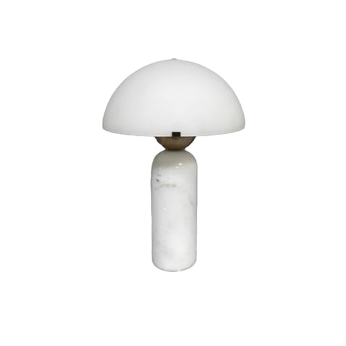 tO2rK8sB Lámpara de mesa Lámpara de mesa piedra, cristal, for sala estar, centro, estudio, mesita noche, decoración dormitorio(Blanco)