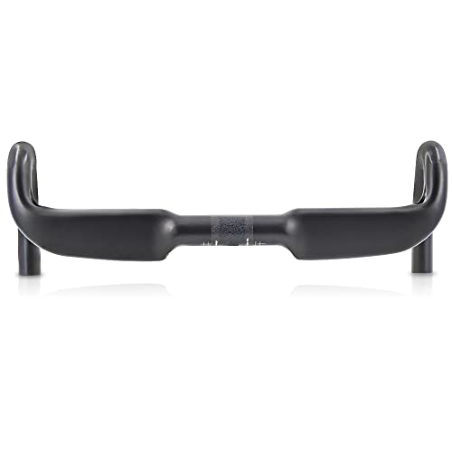 LOVEJIA Rennradlenker Carbon Drop Bar Aero Bars Schwarz 42cm 31.8' UD Matt Carbon Rennradlenker 400/420/440mm 119mm Drop 77mm Reach Straßenfahrradlenker