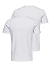 Only & Sons Mens Onsbasic Slim O-neck 2-pack Noos T-Shirt, White/Pack: 2 White, L UK #3