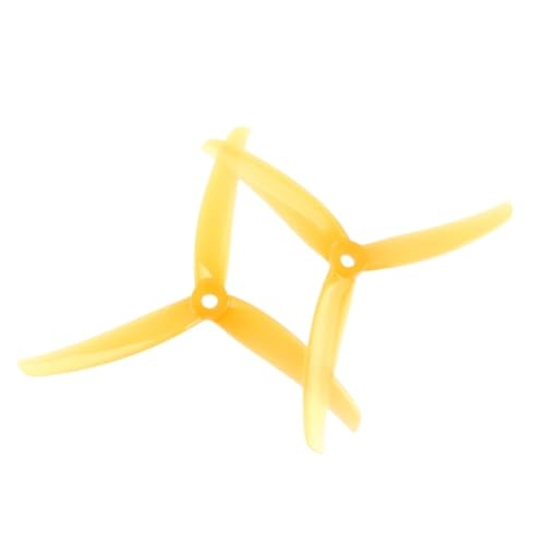 12ペア J37 ポリカーボネート 4.9インチ 3.7ピッチ 3ブレードプロペラ 5mmシャフト付き FPV RCレーシング用(12 Pairs orange)