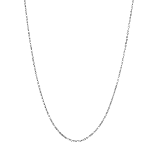 Chaîne en argent sterling 925 de 1,05 mm pour pendentif femme avec fermoir