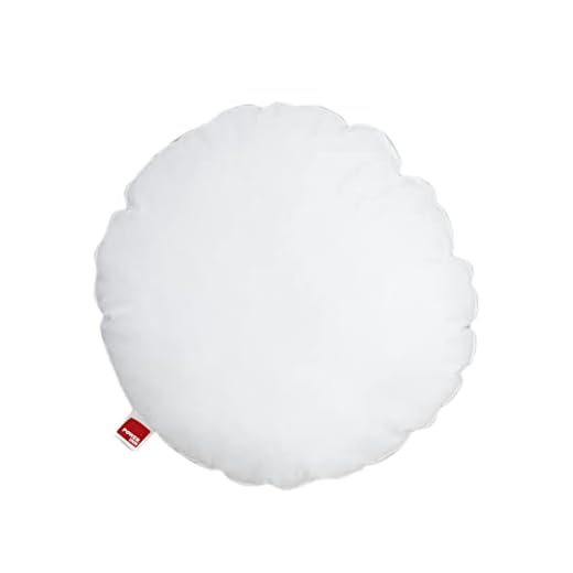 POWER INN – Innenkissen Baumwolle | 50 cm - Rund | Waschbares Kisseninlett als Dekokissen, Sofakissen und Kopfkissen | gefüllt mit Oeko Tex 100 Füllwatte (1, 50 cm)