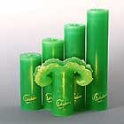 Candela Lotuskerze basic grün 18 cm