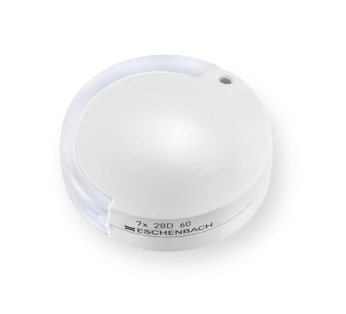 Lente D'ingrandimento Eschenbach 7x Con LED – 35 Mm, 28 Diottrie, Con Cordino, Per Viaggio