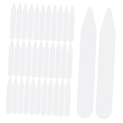 TOVINANNA 400pcs Shirt Collar Pin Men Suit Shirt Collar Support Inserts Stays Dress Shirt Extender White Male Formal Shirts Shirt Holders for Man Collar Neck The Pet Transparent